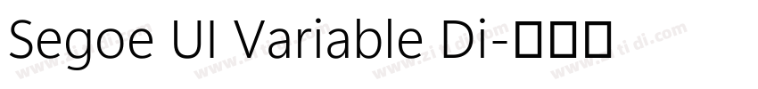 Segoe UI Variable Di字体转换